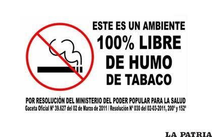 Resolución administrativa que prohíbe fumar disminuirá complicaciones pulmonares en fumadores pasivos