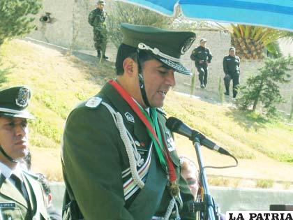 Director nacional de la Felcn, Cnl. Gonzalo Quezada