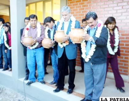 Vicepresidente Álvaro García Linera entregó la nueva infraestructura de la Unidad Educativa Marcelo Quiroga Santa Cruz