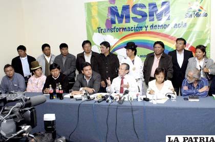 MSM participará de las elecciones en Sucre
