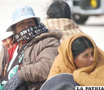 El frÍo intenso nuevamente se sentirá en Oruro