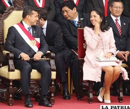 Presidente peruano, Ollanta Humala, en el acto de su posesión