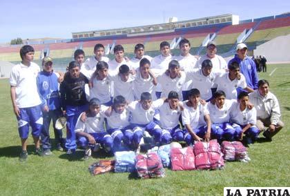 Integrantes de la selección de Oruro Sub-15