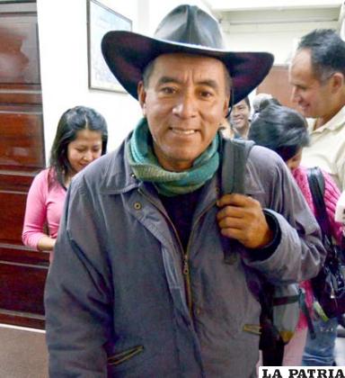 Fernando Vargas presidente de la Subcentral del Tipnis asegura que tendrán que desaparecer a los indígenas para realizar la consulta /APG