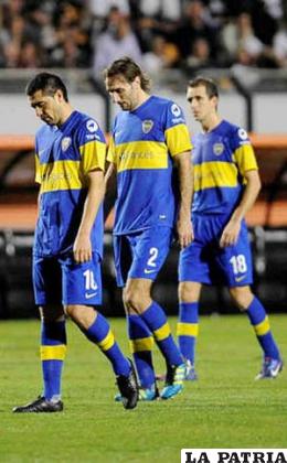 Riquelme y Schiavi de Boca (foto: foxsportsla.com)