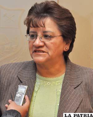 La oficial Mayor de Desarrollo Humano, Rosario Cortez