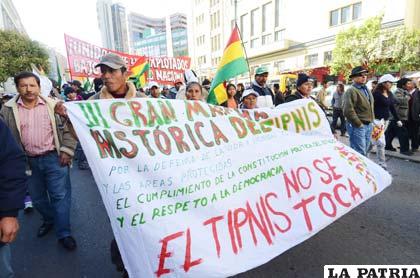 El conflicto en defensa del Tipnis continúa inerte en relación al diálogo entre indígenas y Gobierno