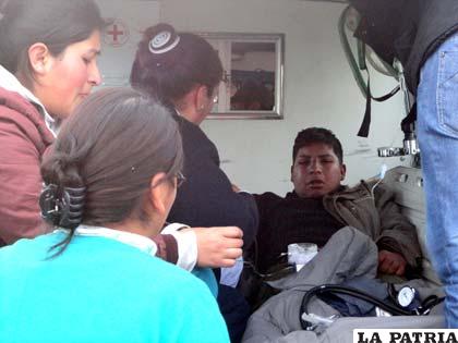 El cabo Ever Pérez, fue liberado ayer al igual que los dos ingenieros, tras vivir varios días en cautiverio en Mallku Khota 