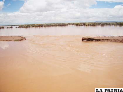 A falta de prevención municipios quedaron afectados por desborde del río Desaguadero
