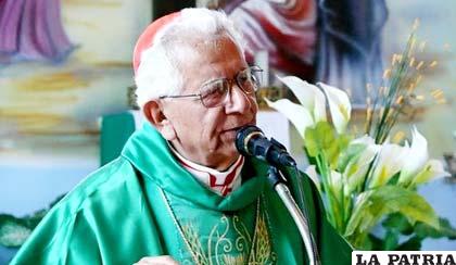 El Cardenal Julio Terrazas reflexionó a la comunica católica, sobre la coyuntura en Bolivia