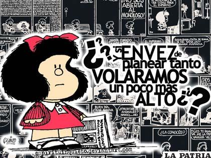 Mafalda la niña contestaria al sistema establecido