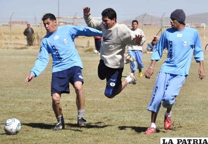 Los jugadores de San José, ayer cumplieron la última práctica 