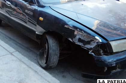 Los daños materiales en el automóvil fueron de consideración