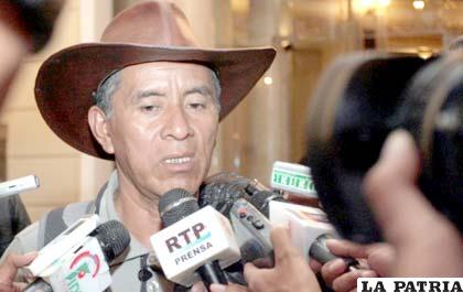 Fernando Vargas, presidente del Subcentral Tipnis. Foto: ANF