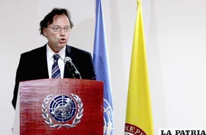 Representante en Colombia de la Oficina de las Naciones Unidas contra la Droga y el Delito (Unodc), Aldo Lalo-Demoz /Efe Agencia