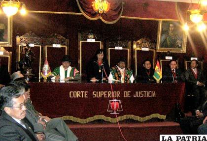 Acto de homenaje al Día del Juez Boliviano 