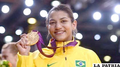 La judoca brasileña Sarah Menezes (PRENSALATINA.COM)