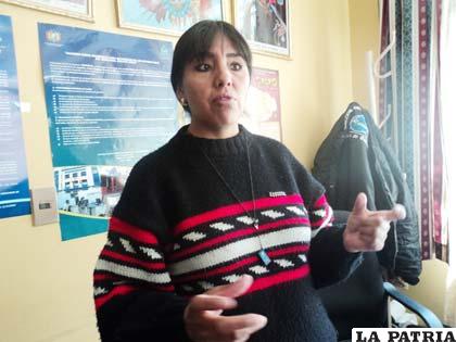 Doris Rocabado, directora de Migración en Oruro