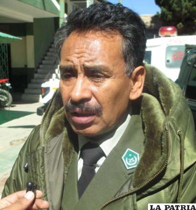 El comandante Departamental de Policía, coronel Carlos Quiroga