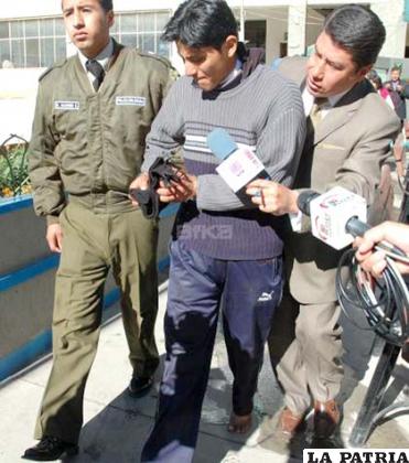 Ramón Cutipa, detenido por haber degollado a su hijo de 3 años