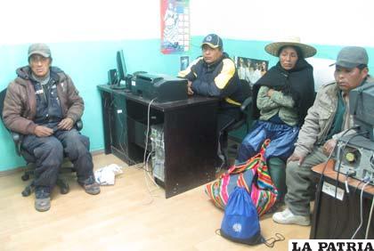 Los mineros de Huanuni en dependencias policiales