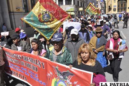 Congreso departamental de gremiales comenzará con marcha