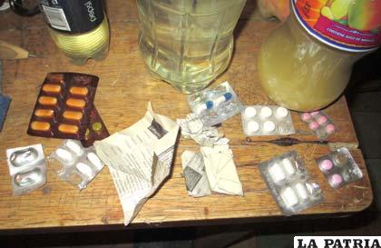 La droga y medicamentos de los internos