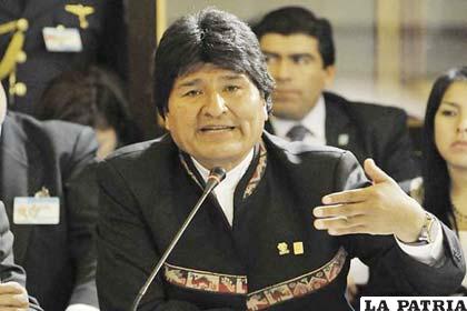 Presidente de Bolivia, Evo Morales