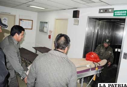 Conscripto herido fue llevado hasta un nosocomio en Tarija