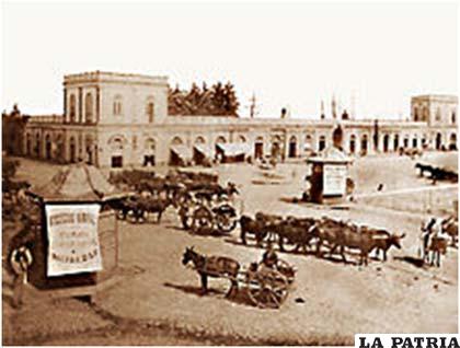 Fotografía antigua del Mercado de Porto Alegre