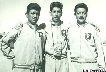 Oscar Saavedra, Walter Álvarez y Carlos Buezo