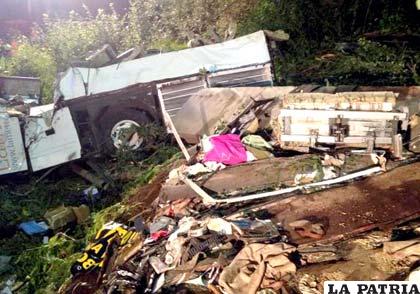 Autobús siniestrado en Italia donde murieron 38 personas