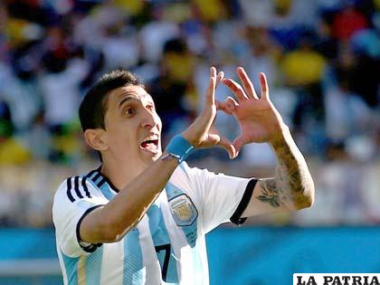 Ángel Di María , autor de la clasificación