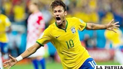 Neymar, figura de la selección brasileña