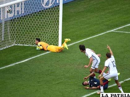 La acción del gol que fue convertido por Hummels en el minuto 13