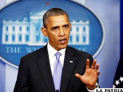 Presidente de Estados Unidos, Barack Obama, en el día de la independencia de su país