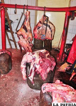 Oruro no tiene matadero adecuado