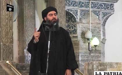 Líder del grupo yihadista del Estado Islámico (EI), califa Abu Bakr al Bagdadi