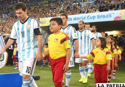 Lionel Messi, capitán de la selección argentina de fútbol