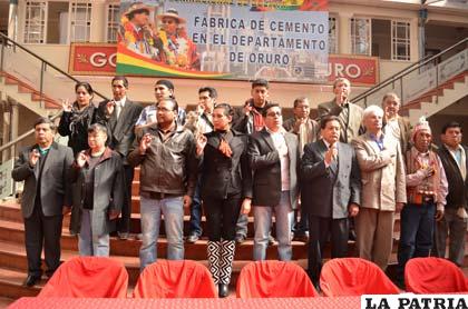 Posesión del Consejo Departamental de Culturas de Oruro