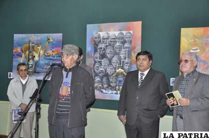 Mario Vargas Cuéllar inauguró su exposición en la Casa “Simón I. Patiño”