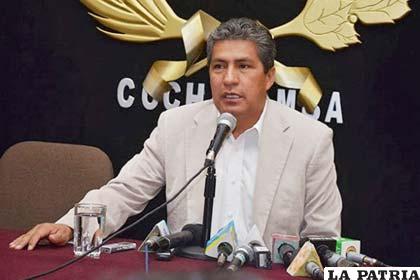Gobernador de Cochabamba, Edmundo Novillo (MAS)