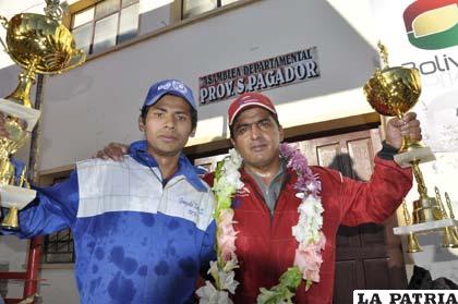 Jorge Peredo junto a Miguel Flores