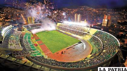 El estadio “Hernando Siles” donde se disputará el partido de vuelta