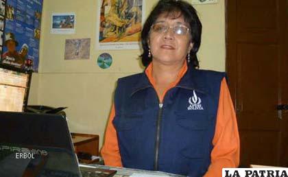 Presidenta de la Asamblea Permanente de Derechos Humanos de Bolivia (Apdhb), Yolanda Herrera