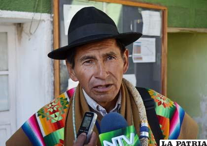 René Chila, jiliri de Salinas de Garci Mendoza