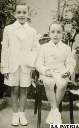 Jorge (izq.) y su hermano Oscar, hoy fallecido