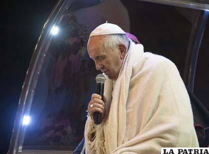 El Papa pide perdón por las agresiones a los pobres en la colonia /ABI