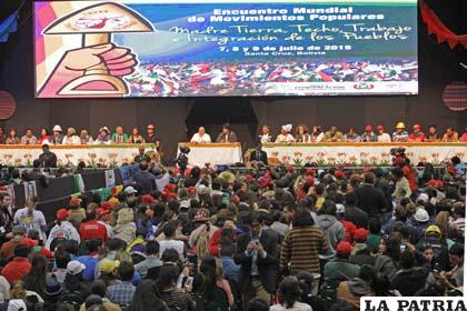 El Papa Francisco asistió al II Encuentro Mundial de los Movimientos Populares /ABI