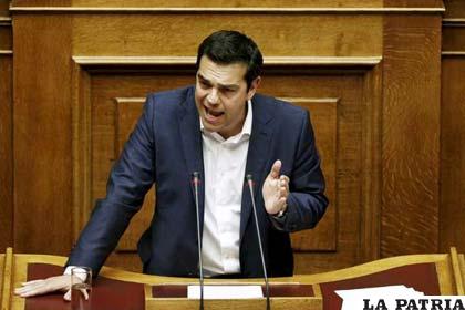 Alexis Tsipras en el Parlamento griego Alkis Konstantinidis /lavanguardia.com
